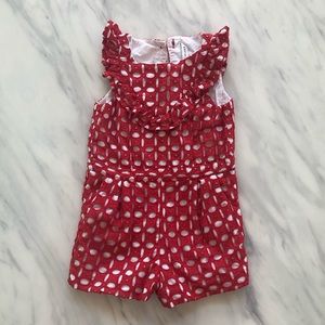 Janie and Jack toddler girl Romper